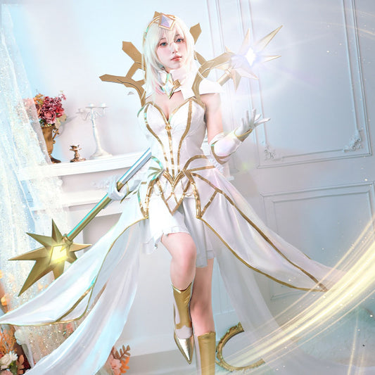 League of Legends cosplay costume big elements make Lacus cosplay costume anime game C-suite women's clothing